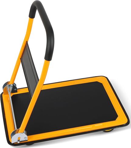 عربة دفع Simpli-Magic Dolly، شاحنة يدوية بمنصة متحركة، قابلة للطي لسهولة التخزين وعجلات دوارة 360 درجة بسعة وزن 440 رطل in Kuwait