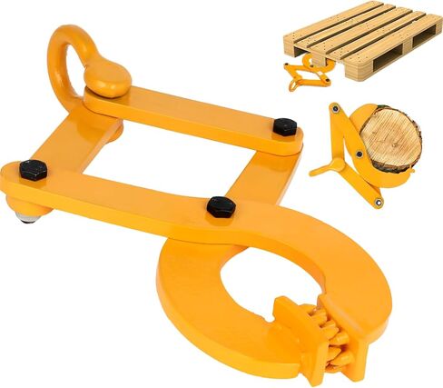 Pallet Puller Clamp 2204lbs Stump Puller Steel Single Scissor Truck Material Handling，5.5 Inch Jaw Opening Pallet Grabber， for Hoisting Wood, Boards in Kuwait