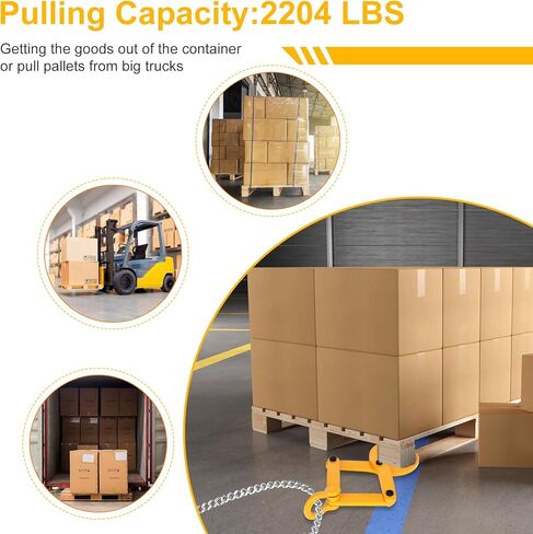 Pallet Puller Clamp 2204lbs Stump Puller Steel Single Scissor Truck Material Handling，5.5 Inch Jaw Opening Pallet Grabber， for Hoisting Wood, Boards in Kuwait