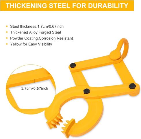 Pallet Puller Clamp 2204lbs Stump Puller Steel Single Scissor Truck Material Handling，5.5 Inch Jaw Opening Pallet Grabber， for Hoisting Wood, Boards in Kuwait