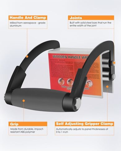 GCCSJ Panel Carrier, Drywall Carrying Tool for Wood, Plywood Lifting Tool with 0-1 Inch Grip Range, Save Effort Wear Resistant Gripper Clamp in Saudi Arabia