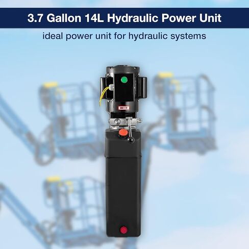 مضخة هيدروليكية سعة 3.7 جالون 2950 رطل لكل بوصة مربعة وحدة الطاقة الهيدروليكية لرفع السيارة 3 حصان حزمة الطاقة الهيدروليكية لرفع السيارة بعمودين و4 in Kuwait