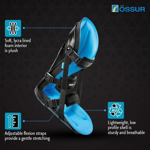 Össur Airform Night Splint - Plantar Fasciitis & Heel Pain Relief - Adjustable Support for Men & Women - Orthopedic Sleep Aid for Foot Arch Pain, Achilles Tendonitis, and Recovery - Medium in Saudi Arabia