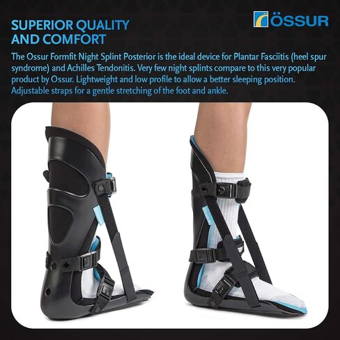 Össur Airform Night Splint - Plantar Fasciitis & Heel Pain Relief - Adjustable Support for Men & Women - Orthopedic Sleep Aid for Foot Arch Pain, Achilles Tendonitis, and Recovery - Medium in Saudi Arabia