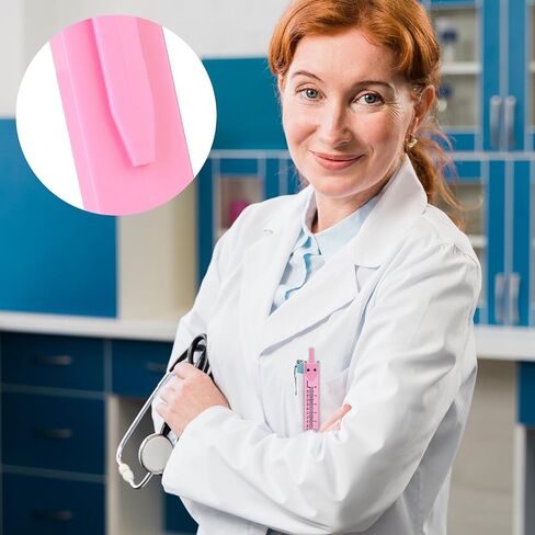 أداة قياس فرجار تخطيط القلب الكهربائي من EKG مع مقسم رسم تخطيط القلب الكهربائي للأطباء والممرضات وطلاب الطب (عبوة واحدة، وردي) in Saudi Arabia