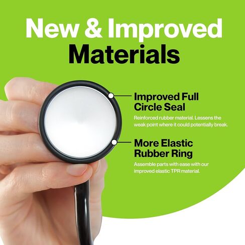 مجموعة ملحقات سماعة الطبيب Durabasics Classic 3 وCardiology 3 وCardiology 4 لقطع غيار سماعة الطبيب Littman وأجزاء سماعة الطبيب Littmann - تناسب Classic III وCardiology III وIV - أسود in Kuwait