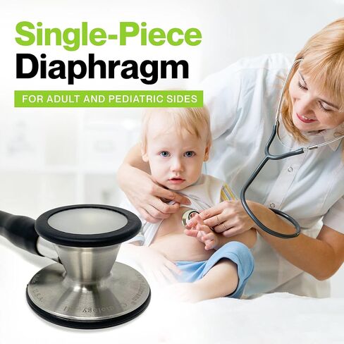 مجموعة ملحقات سماعة الطبيب Durabasics Classic 3 وCardiology 3 وCardiology 4 لقطع غيار سماعة الطبيب Littman وأجزاء سماعة الطبيب Littmann - تناسب Classic III وCardiology III وIV - أسود in Kuwait