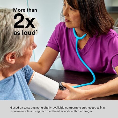 3M 5870 Littmann Classic III سماعة طبية لمراقبة قطعة الصدر بلمسة نهائية قوس قزح مع أنبوب أسود مقاس 27 بوصة وساق أسود وسماعة رأس in Kuwait