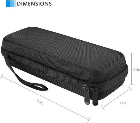 حقيبة حمل صلبة لسماعة الطبيب، حقيبة تخزين للسفر مقاومة للصدمات لسماعة الطبيب Littmann/Omron/ADC/Dixie EMS، مع جيوب شبكية إضافية للملحقات الصغيرة [الجهاز غير متضمن] - أسود in Kuwait