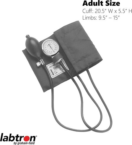 Graham-Field 202S-X Labtron Manual Blood Pressure Monitor, Adult XL Cuff, Labstar Deluxe Aneroid Sphygmomanometer in Saudi Arabia