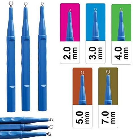 Box of 10 Disposable Dermal Curettes Surgical Dermatology Podiatry Medical Veterinary Sterile Individually Packed (3 MM) in Kuwait