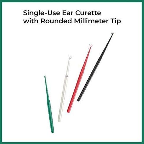 Box of 50 Disposable Single Use Ear Curettes (White) in Kuwait