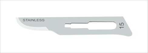 علبة MedBlades مكونة من 100 شفرة من الفولاذ المقاوم للصدأ، معقمة، مغلفة بشكل فردي. طب الأسنان والجراحة والهوايات والحرف والمزيد (# 12) in Kuwait