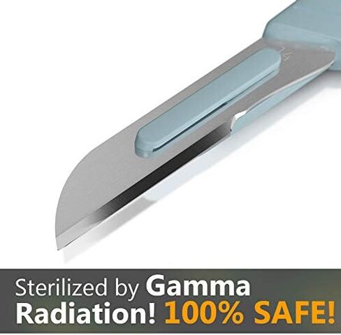 Disposable 10r Blades Dermaplaning Scalpels - Pack of 10 Dermaplane Blades Scalpel 10r, Size 10r Scalpel Blades, High Carbon Steel Dermaplane Razor 10r Disposable Scalpels, Sterile in Saudi Arabia