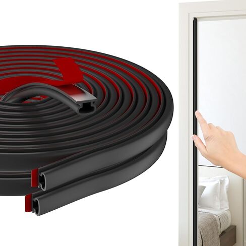 Door Weather Stripping Door Seal Strip, Self-Adhesive Rubber Door Seal Strip for Door Frame Soundproof Insulation, Door Draft Stopper for Windows Exterior Door Large Gap (23Ft/7M,White) in Saudi Arabia