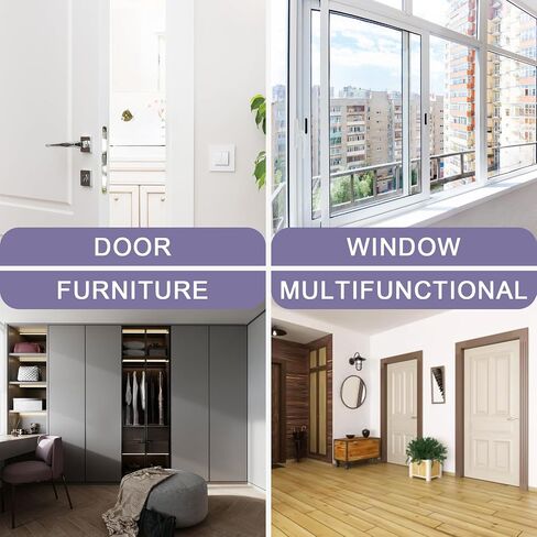 Door Weather Stripping Door Seal Strip, Self-Adhesive Rubber Door Seal Strip for Door Frame Soundproof Insulation, Door Draft Stopper for Windows Exterior Door Large Gap (23Ft/7M,White) in Saudi Arabia