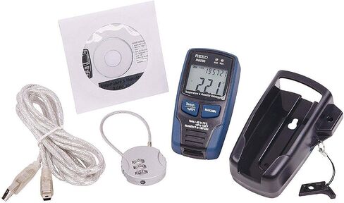REED Instruments R6030 مسجل بيانات درجة الحرارة والرطوبة، -40 إلى 158 درجة فهرنهايت (-40 إلى 70 درجة مئوية)، 0-100% رطوبة نسبية in Saudi Arabia