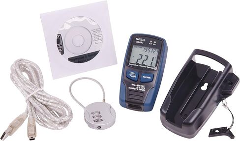 REED Instruments R6030 مسجل بيانات درجة الحرارة والرطوبة، -40 إلى 158 درجة فهرنهايت (-40 إلى 70 درجة مئوية)، 0-100% رطوبة نسبية in Saudi Arabia
