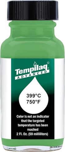 24423- TEMPILAQ Advanced TL060 سائل يشير إلى درجة الحرارة، 399 درجة مئوية/750 درجة فهرنهايت، 2 أونصة. مثالي للمعالجة الحرارية وتليين النحاس وإنتاج الزجاج، صنع في الولايات المتحدة الأمريكية in Saudi Arabia