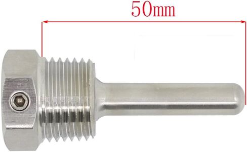1/2 inch npt thermowell weldless with Fixing Screw for Beer fermenter Homebrew Boiler 30mm 50mm 100mm 150mm 200mm 300mm 400mm 500mm (150mm) in Saudi Arabia
