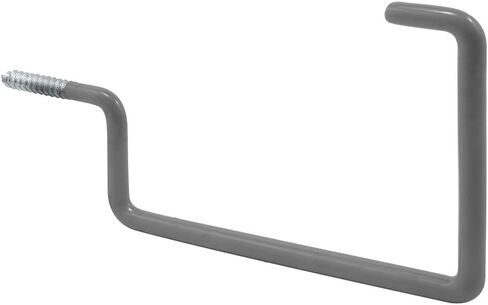Prime-Line MP9207-2 Screw-In Utility Hook, 7 In., Steel Rod, Gray Rubber Coating (2 Pack) in Saudi Arabia