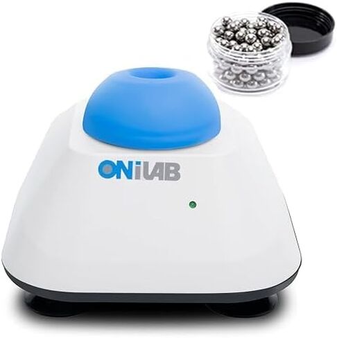 ONiLAB Mini Vortex Mixer with Touch Function, Lab Mixing, Nail Polish,Eyelash Adhesives and Acrylic Paints Mixing, Lab Vortexer for Tubes,Include 120 pcs Stainless Steel Mixing Balls in Saudi Arabia