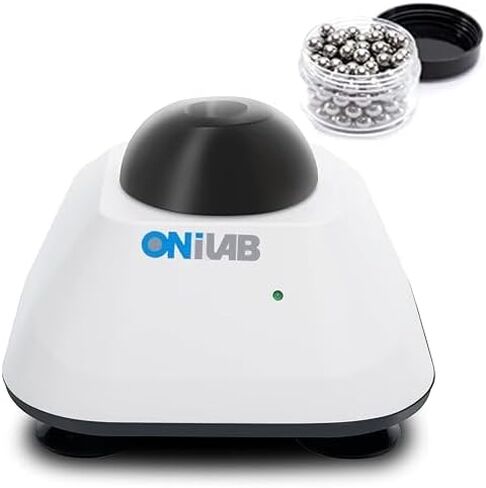 ONiLAB Mini Vortex Mixer with Touch Function, Lab Mixing, Nail Polish,Eyelash Adhesives and Acrylic Paints Mixing, Lab Vortexer for Tubes,Include 120 pcs Stainless Steel Mixing Balls in Saudi Arabia