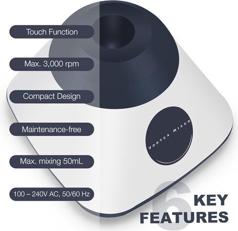 خلاط دوامي، شاكر دوامي مختبر وظيفة اللمس، شاكر طلاء صغير، طلاء الأظافر، خلط دهانات الأكريليك، شاكر أنابيب الاختبار in Kuwait