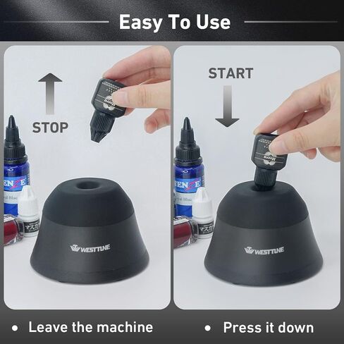4000rpm Mini Vortex Mixer Lab Paint Shaker,Scientific Vortex Shaker with Touch Function for Eyelash Sharker Glue Adhesives Gel Polish and Test Tubes Vortex Mixing,Black in Saudi Arabia