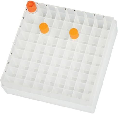 SP Bel-Art 81-Place Plastic Freezer Storage Boxes; Natural (Pack of 5) (F18852-0011) in Kuwait