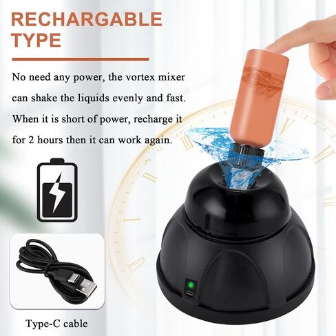 Mini Vortex Mixer, 7000rpm Lab Vortex Shakers for Paint, Pigment, Gel Polish and Eyelash Adhesive Rechargable Nail Polish Shaker Lab Paint Mixer with Stainless Balls in Saudi Arabia