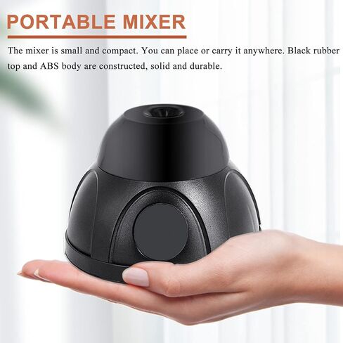 Mini Vortex Mixer, 7000rpm Lab Vortex Shakers for Paint, Pigment, Gel Polish and Eyelash Adhesive Rechargable Nail Polish Shaker Lab Paint Mixer with Stainless Balls in Saudi Arabia