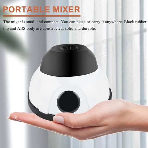 Mini Vortex Mixer, 7000rpm Lab Vortex Shakers for Paint, Pigment, Gel Polish and Eyelash Adhesive Rechargable Nail Polish Shaker Lab Paint Mixer with Stainless Balls in Saudi Arabia