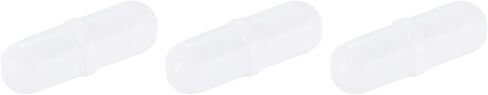 MECCANIXITY Magnetic Stirrer Mixer Stir Bar Rod 12mm(0.47") x6mm with Ring Shape PTFE Coating Magnet White for Laboratory 3Pcs in Saudi Arabia