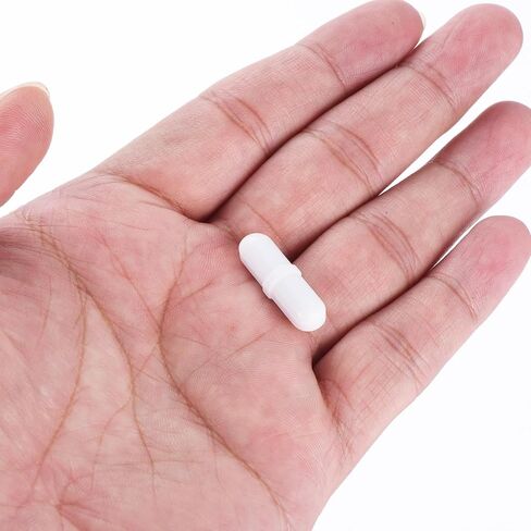 MECCANIXITY Magnetic Stirrer Mixer Stir Bar Rod 12mm(0.47") x6mm with Ring Shape PTFE Coating Magnet White for Laboratory 3Pcs in Saudi Arabia