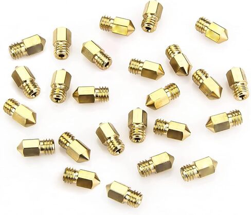 0.3MM MK8 Ender 3 Nozzles 10 pcs 3D Printer Brass Nozzles Extruder for Makerbot Creality CR-10 with 3 Needles and Metal Storage Box (0.3mm) in Kuwait