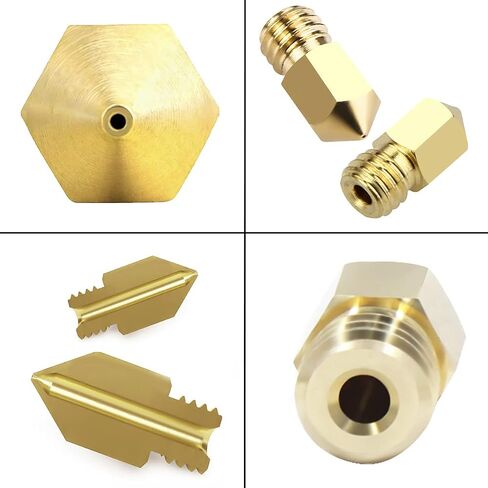 0.3MM MK8 Ender 3 Nozzles 10 pcs 3D Printer Brass Nozzles Extruder for Makerbot Creality CR-10 with 3 Needles and Metal Storage Box (0.3mm) in Kuwait