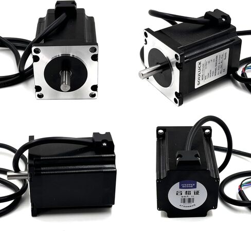 Nema 23 Stepper Motor 57x57x112mm Body 1.8 Stepper Angle 4.0A,Torque 2.8N,2 Phase 4-Lead with 80cm Cable for 3D Printer, CNC Machine and Robotics in Kuwait