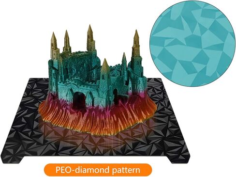 Flexible PEO+PEI Textured Print Build Plate 310x310mm, Smooth PEO+PEI Spring Steel Bed Plate for CR-10, Artillery SW-X1/X2, Anet A8 Plus in Kuwait