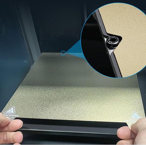 Flexible PEO+PEI Textured Print Build Plate 310x310mm, Smooth PEO+PEI Spring Steel Bed Plate for CR-10, Artillery SW-X1/X2, Anet A8 Plus in Kuwait