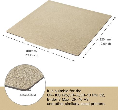 PEI Sheet PEI Spring Steel 235x235 and Magnetic Build Plate with Adhesive PEI Bed for Ender-3 Pro/Neo, Ender-3 V2/Neo，Ender-3/Neo 3D Printers in Saudi Arabia
