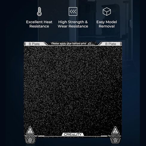 طقم لوحة بناء Creality K1 Max PEI، منصة فولاذية مرنة مع سطح طلاء PEI ومجموعة ملاءة قاعدة مغناطيسية لـ K1 Max 315 * 310 مم in Kuwait