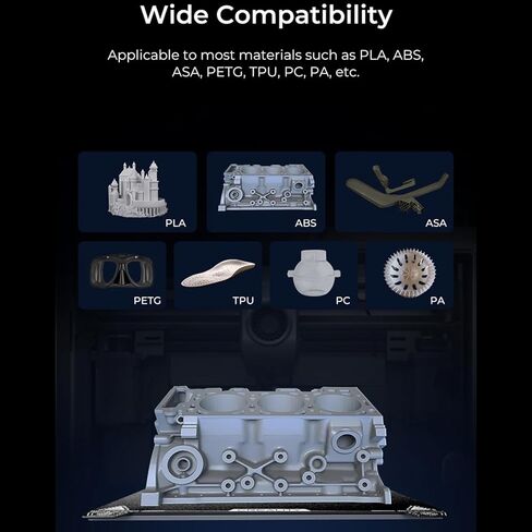 طقم لوحة بناء Creality K1 Max PEI، منصة فولاذية مرنة مع سطح طلاء PEI ومجموعة ملاءة قاعدة مغناطيسية لـ K1 Max 315 * 310 مم in Kuwait