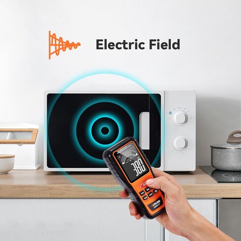 ترقية -4 في 1 مقياس Emf، المجال الكهربائي، درجة حرارة مجال تردد الراديو، مقياس قوة المجال المغناطيسي، كاشف الإشعاع القابل لإعادة الشحن لبرج الخلية 5 جرام، كاشف إشارة WiFi، فحص Emf in Kuwait