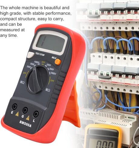 المقاومة الرقمية شاشة الكريستال السائل Megohmmeter ، BM500A 1000 فولت المتعدد LCD اختبار المقاومة اختبار الإلكترونية للصيانة in Kuwait