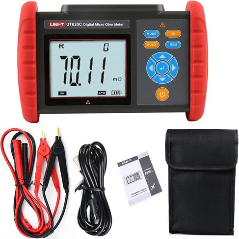 UNI-T UT620C Digital DC Low Resistance Meter Micro Ohm Meter Cable Wire/Coil/Motor Resistance Tester in Saudi Arabia