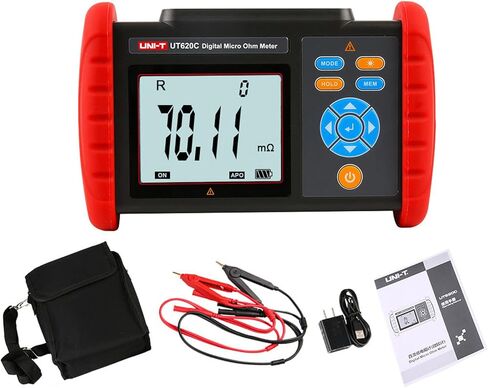 UNI-T UT620C Digital DC Low Resistance Meter Micro Ohm Meter Cable Wire/Coil/Motor Resistance Tester in Saudi Arabia