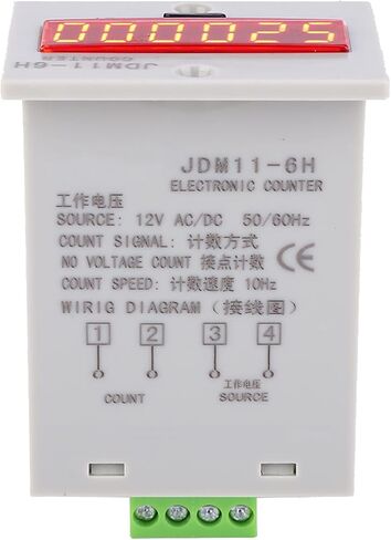 LED عرض السيارات الرقمية عداد لا الجهد العداد 6 أرقام الإلكترونية LED العرض الرقمي عداد التتابع (التيار المتناوب/تيار مستمر 12 فولت) in Saudi Arabia