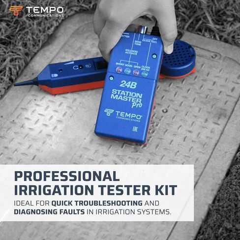 TEMPO Station Master Pro Irrigation System Tester | Activate Solenoids, Chatter Solenoids, Send Tone, Locate Valve Boxes (Pro Grade Model) (24BK) in Saudi Arabia