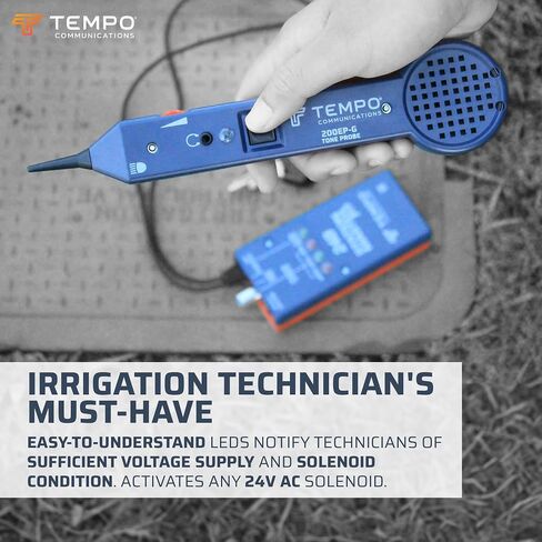 TEMPO Station Master Pro Irrigation System Tester | Activate Solenoids, Chatter Solenoids, Send Tone, Locate Valve Boxes (Pro Grade Model) (24BK) in Saudi Arabia